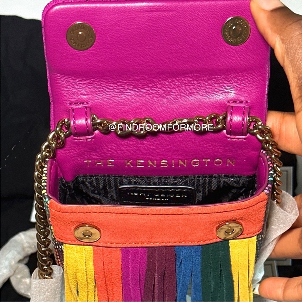 Kurt Geiger Micro Kensington Fringe Crossbody Bag - Picture 13 of 17